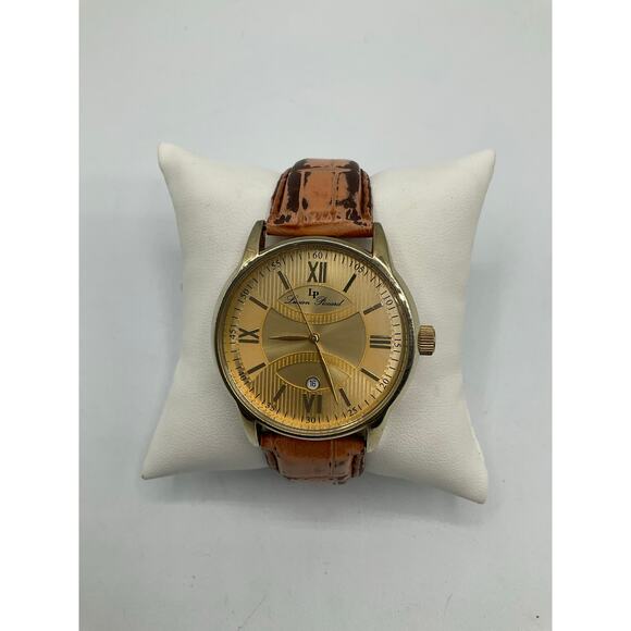 Lucien Piccard Watch, about 42mm, Gold/Brown- 1130011980 - Picture 1 of 8